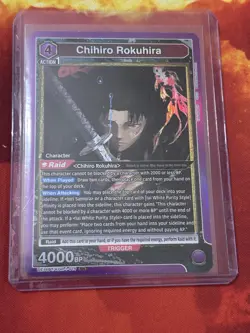 Bandai Union Arena Chihiro Rokuhira UE16BT/KGR Action SR 4000BP Raid 015 4 Cost - Image 1