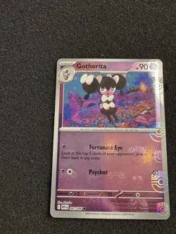 Pokemon Gothorita TCG Card White Flare Sv: 042/086 Master Ball Reverse Holo NM - Image 1