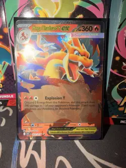 Pokemon TCG Mega Charizard Y EX Holo Card 022/217 Stage 2 Fire 360 HP 280 - Image 2