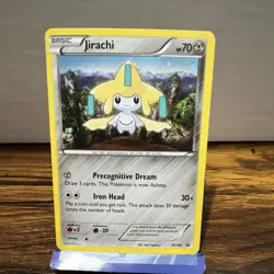 Pokemon Jirachi XY195 Promo Holo Basic Card Iron Head 70HP XY Set English - Image 1