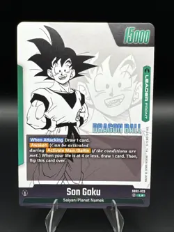 Son Goku SB02-033 Gold Leader Manga Booster 02 Dragon Ball Card English - Image 2