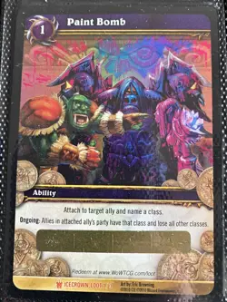 World Of Warcraft WOW TCG: Paint Bomb Loot Card - Image 1