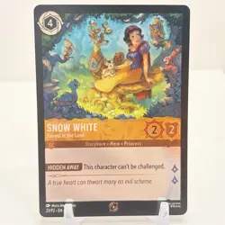 Disney Lorcana Promo Cards Snow White Fairest In The Land Foil 23/P2 LP - Image 1