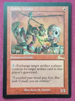 Magic The Gathering URZA'S LEGACY GOBLIN WELDER red card MTG - Image 1