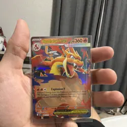 Mega Charizard Y EX 022/217 360 HP Explosion Y Full Art Holo EX Pokemon Card - Image 1
