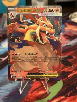 Pokemon TCG Mega Charizard Y Ex 022/217 Ascended Heroes Double Rare NM Card - Image 1