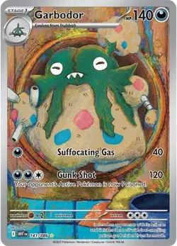 Garbodor - 141/086 - SV: White Flare (WHT) Illustration Rare Pokemon Card - Image 1