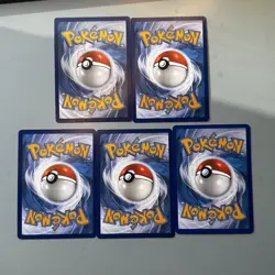 Houndoom & Houndour Dark Fire Type Pokemon TCG Lot 5 Regular/Rare Holo ENG Cards - Image 2