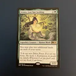 Magic: The Gathering Azusa, Lost but Seeking Rare Legendary Creature Green Core… - Image 1