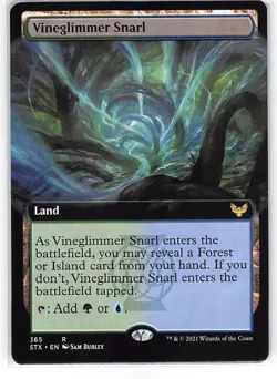 Vineglimmer Snarl *Rare* Magic MtG x1 Strixhaven Extended Art - Image 1