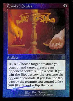 Magic The Gathering FOIL Crooked Scales Mercadian Masks English Card - Image 1