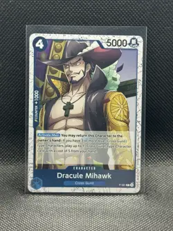 One Piece TCG Dracule Mihawk P-081 Foil - Image 1