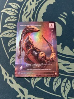 Sparktail The Lightning Ferret M Formless Foil Wonders Of The First Legendary - Image 1