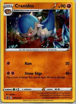 Cranidos SWSH274 SWSH: Sword & Shield Promo Cards Holo - Image 1