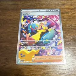 Pokemon TCG Canari Trainer-Supporter 291/217 Full Art Holo English Card - Image 1