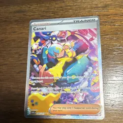 Pokemon TCG Canari Trainer-Supporter 291/217 Full Art Holo English Card - Image 2