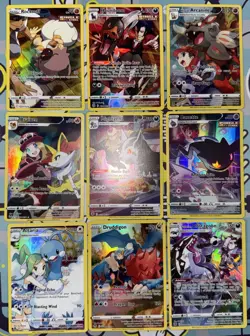POKEMON TCG LOT OF 9 English Trainer Gallery Pokemon TCG Lot X9 English Cards - Image 1