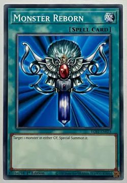 Monster Reborn EGS1-EN023 (LP) Common 1st Edition Yu-Gi-Oh! TCG Card - Image 1