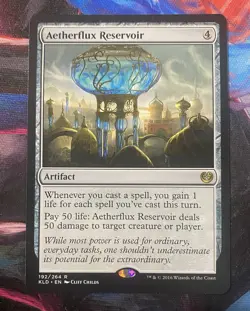 Magic The Gathering Aetherflux Reservoir Rare Artifact Kaladesh 192 Regular Card - Image 1