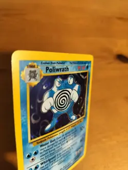 Poliwrath 13/102 Unlimited Base Set Holo Pokemon Card LP - Image 5
