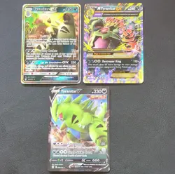[NM/LP] Pokemon Tyranitar GX/M Tyranitar EX/Tyranitar V Holo Card Lot - Image 1
