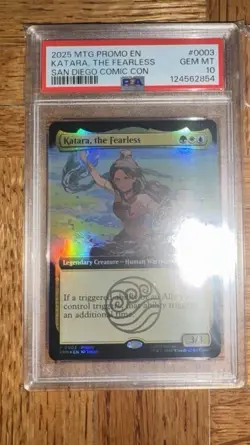 Katara The Fearless Magic The Gathering Avatar SDCC 2025 Promo PSA 10 - Image 1