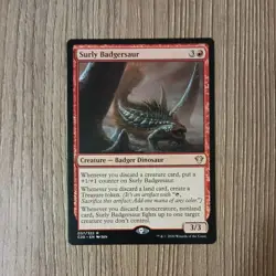 Surly Badgersaur - Commander 2020 Rare - MTG NM - Image 1