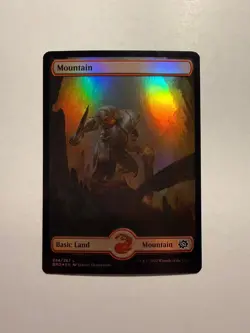 Mountain (284) - Full Art 284 MTG The Brothers' War Foil - Image 1