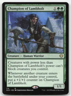 Champion of Lambholt 174 SCD Starter Commander Decks Magic MTG NM - Image 1