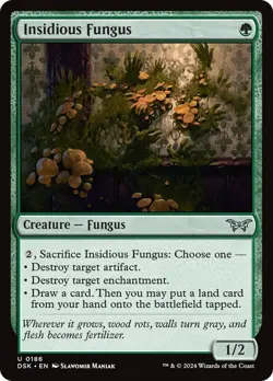 NM Insidious Fungus, MTG, Duskmourn, Magic the Gathering, 186 - Image 1