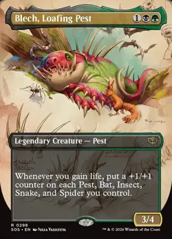 Blech, Loafing Pest X1 BORDERLESS FOIL-NM/M- Secrets of Strixhaven - Image 1