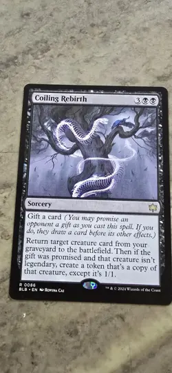 Coiling Rebirth Bloomburrow Regular Sorcery Rare MTG - Image 1