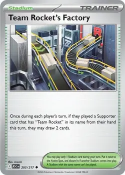 Team Rocket's Factory Reverse Holo - Ascended Heroes Near Mint Pokemon TCG - Image 1