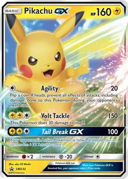 Pikachu GX - SM232 - Hidden Fates Near Mint Pokemon TCG - Image 1