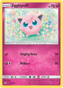 Jigglypuff Reverse Holo - Hidden Fates Near Mint Pokemon TCG - Image 1