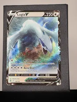 Lugia V 138/195 Silver Tempest Ultra Rare Full Art Holo Card Pokemon TCG NM - Image 1
