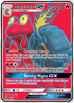 Magcargo GX (Full Art) - Lost Thunder Near Mint Pokemon TCG - Image 1