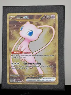 Mew Ex 205/165 Scarlet Violet 151 UPC Metal Gold Card Promo Pokemon TCG NM - Image 1