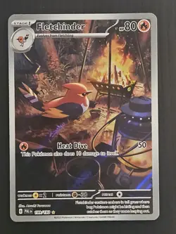Fletchinder Pokemon Paldea Evolved 199/193 Illustration Rare Full Art SV - Image 1