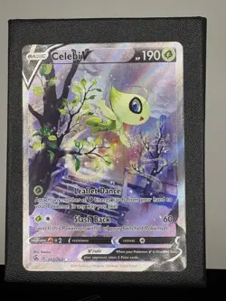Celebi V 245/264 Fusion Strike Alternate Art Rare Holo Card Pokemon TCG NM - Image 1