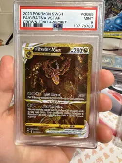 POKEMON 2023 Crown Zenith Secret Full Art GIRATINA Vstar #GG69 PSA 9 Mint RARE - Image 1