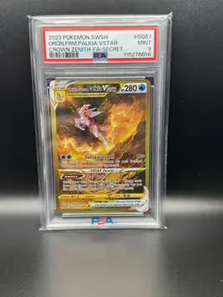 2023 Pokemon Sword Shield SWSH Crown Zenith Origin Forme Palkia VStar PSA 9 - Image 1