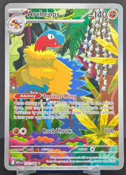 Pokemon Archeops #132/086 English White Flare Illustration Rare Full Art - Image 1