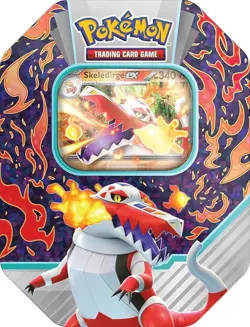 Pokemon Paldea Partners EX Tin (Skeledirge) - Image 1