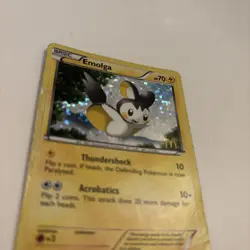 2012 Pokemon McDonalds Basic Emolga Holo Promo 6/12 - DMG - Image 2