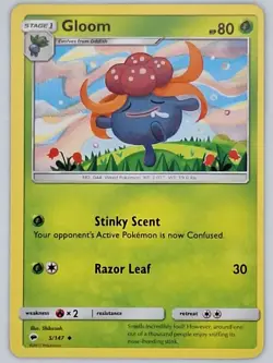 Gloom 5/147 Pokemon - Sun & Moon Burning Shadows MP - Image 1