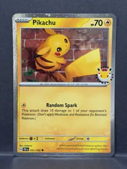 Pikachu 51/162 Pokemon Day 2026 Stamped Promo Pokemon TCG - Image 1