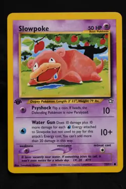 Slowpoke 1st Edition 73/111 LP Neo Genesis Regular Common Pokemon TCG - Image 2