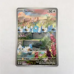 Pokemon Swablu 213/182 SV04 Paradox Rift Illustration Rare Holo - Image 1