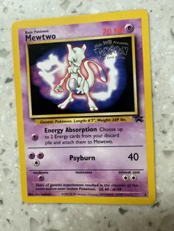 POKEMON TCG MEWTWO BLACK STAR PROMO-FOIL STAMPEDSUPER HIGH GRADE NM/NMM - Image 1